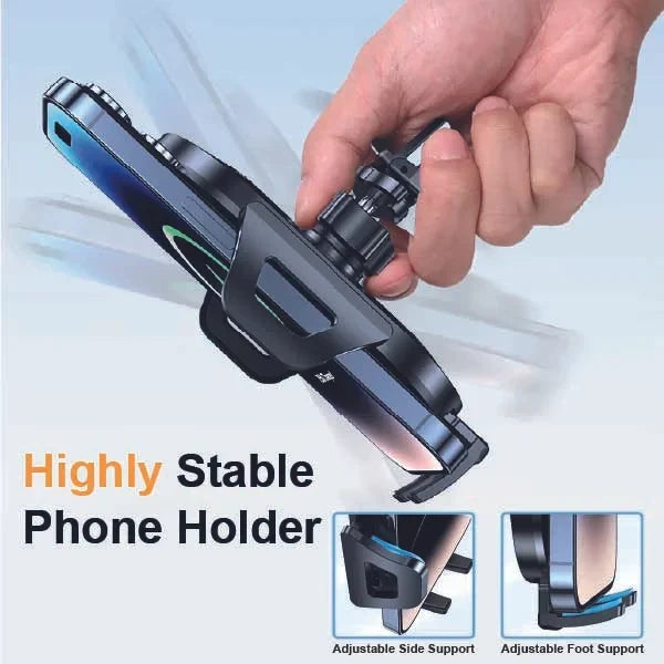 Mobitel Adjustable Car Phone Mount for Dashboard & Windshield - 360° Rotating Holder for iPhone, Samsung & other Smart Phones