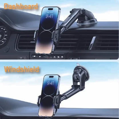 Mobitel Adjustable Car Phone Mount for Dashboard & Windshield - 360° Rotating Holder for iPhone, Samsung & other Smart Phones