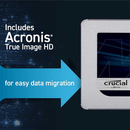 Crucial MX500 3D NAND SATA 2.5 Inch Internal SSD - (Used)