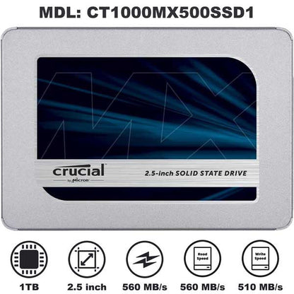 Crucial MX500 3D NAND SATA 2.5 Inch Internal SSD