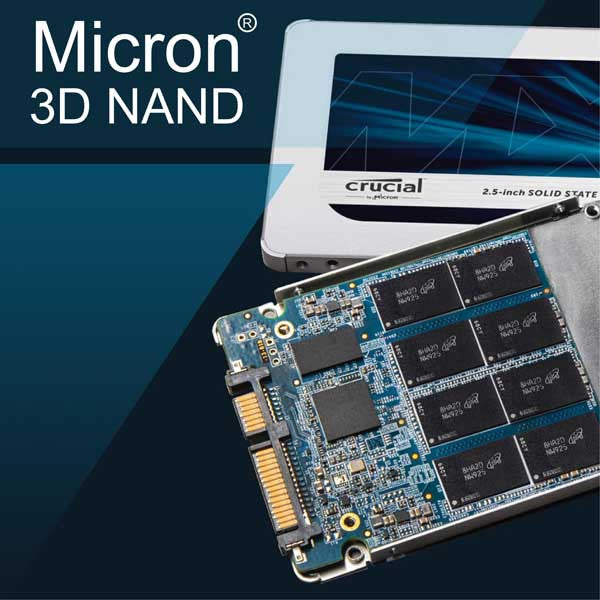 Crucial MX500 3D NAND SATA 2.5 Inch Internal SSD