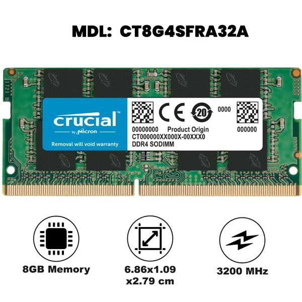 Crucial RAM DDR4 3200MHz CL22