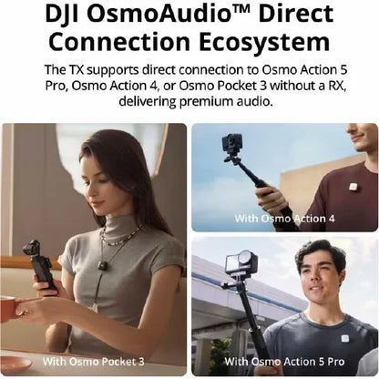 DJI Mic Mini (2 TX + 1 RX + Charging Case), Wireless Lavalier Microphone