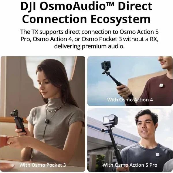 DJI Mic Mini (2 TX + 1 RX + Charging Case), Wireless Lavalier Microphone