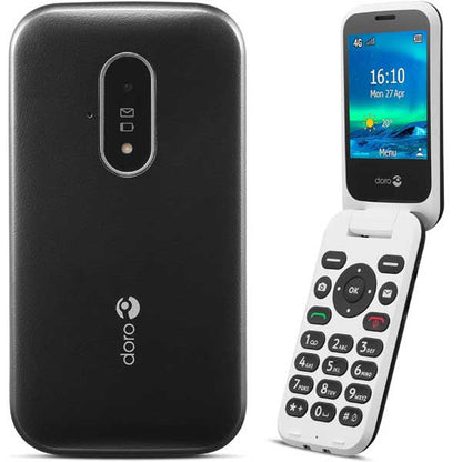 Doro 6820 4G - Flip Mobile Phone - 2MP-2.8"- 1000 mAh - (Used)