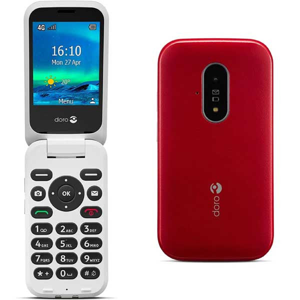 Doro 6820 4G - Flip Mobile Phone - 2MP-2.8"- 1000 mAh - (Used)