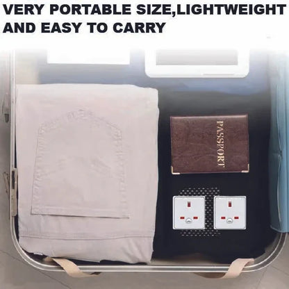 European Travel Adaptor Plug with UK Safety Standards | Double UK to EU Plug Adapter