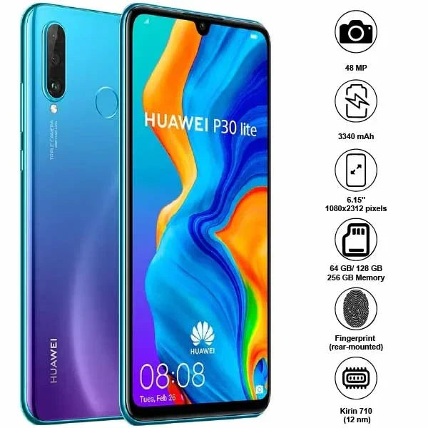Refurbished Huawei P30 Lite | Fully Unlocked | Grade A/B/C