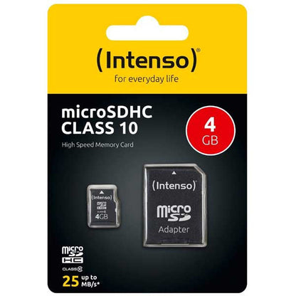 Intenso Micro SDHC Class 10 Card With Adapter