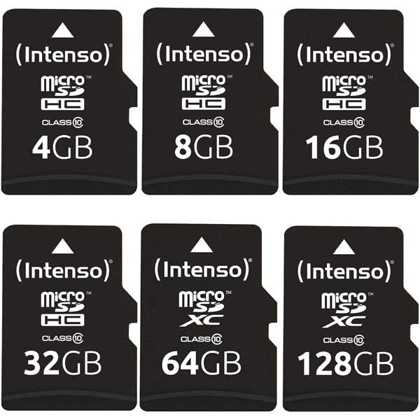 Intenso Micro SDHC Class 10 Card With Adapter