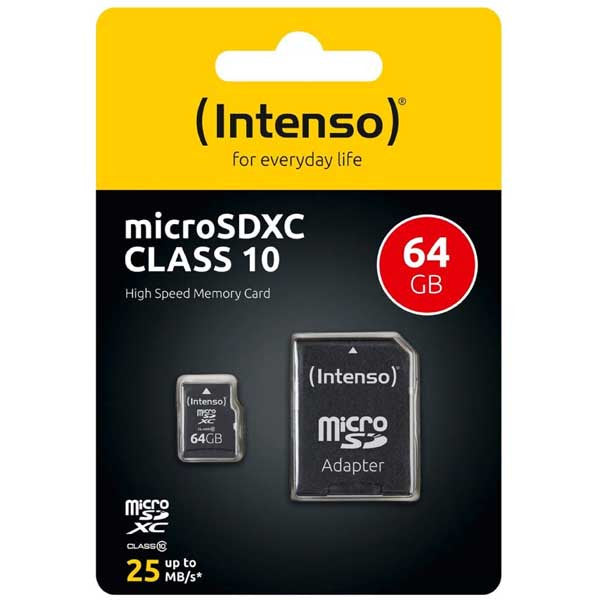Intenso Micro SDHC Class 10 Card With Adapter
