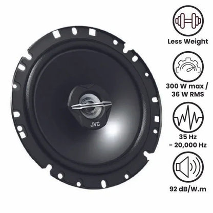 JVC CS J620X 16 cm, 2-Way Coaxial Speaker Black