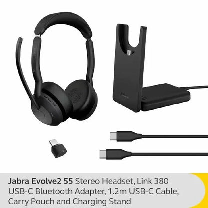 Jabra Evolve2 55 Stereo Wireless Headset
