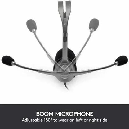 Logitech H111 Wired Headset, Stereo Headphones with Noise-Cancelling Microphone