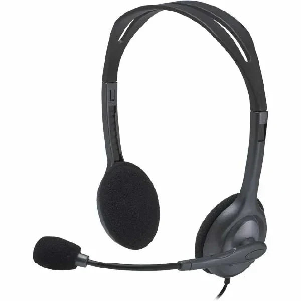 Logitech H111 Wired Headset, Stereo Headphones with Noise-Cancelling Microphone