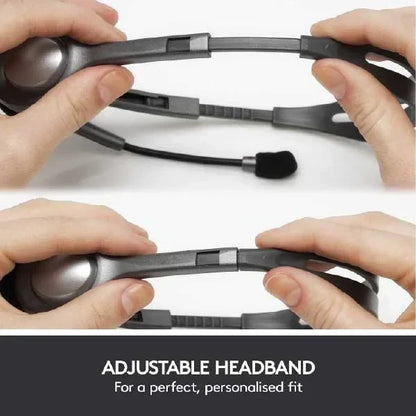 Logitech H111 Wired Headset, Stereo Headphones with Noise-Cancelling Microphone