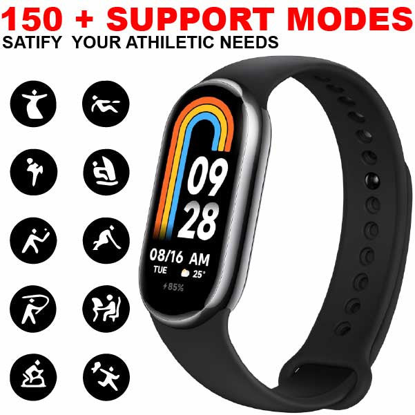 Xiaomi Smart Band 8, 1.62'' AMOLED Screen