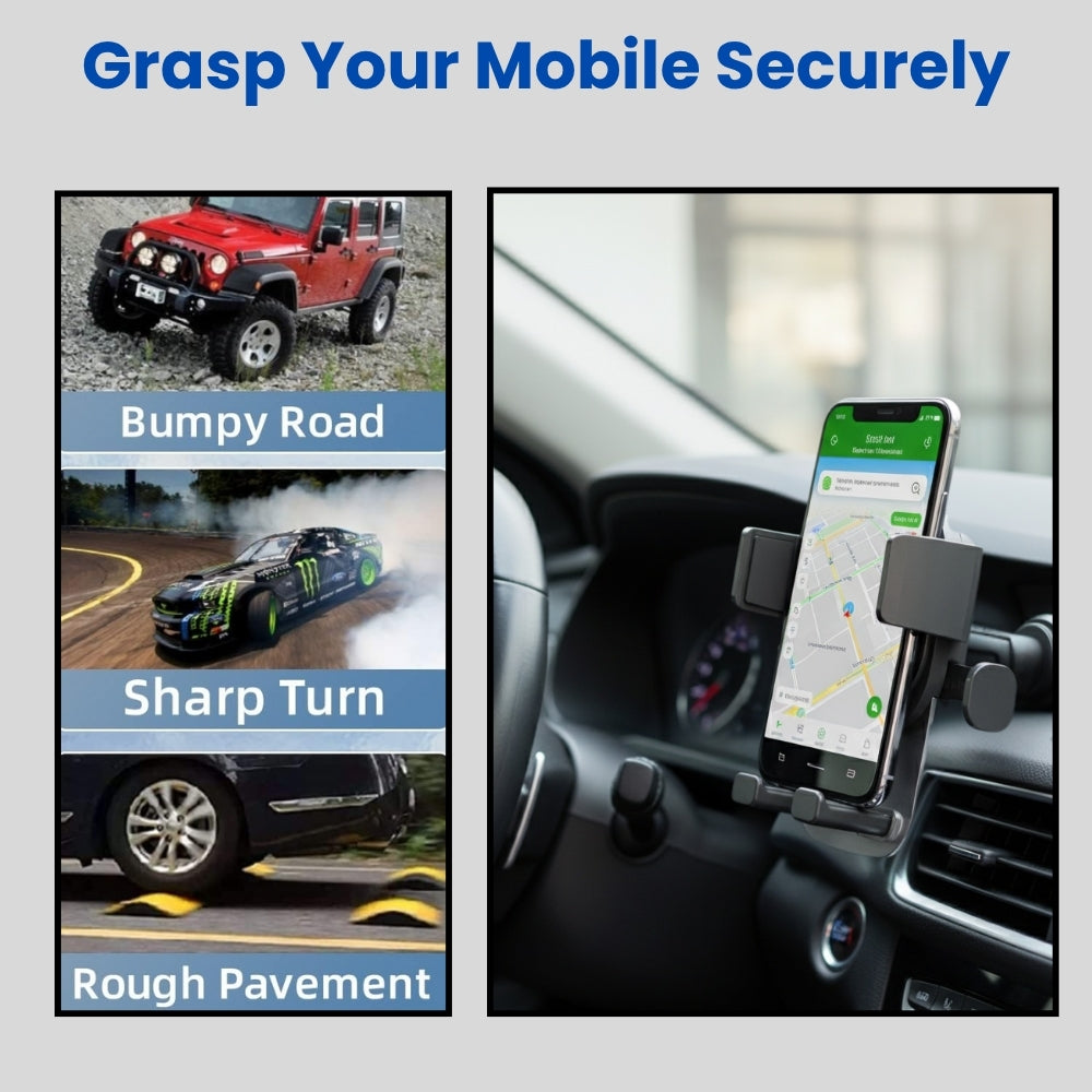 Mobitel 3-in-1 Car Phone Holder with Dashboard Windscreen