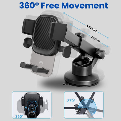 Mobitel 3-in-1 Car Phone Holder with Dashboard Windscreen