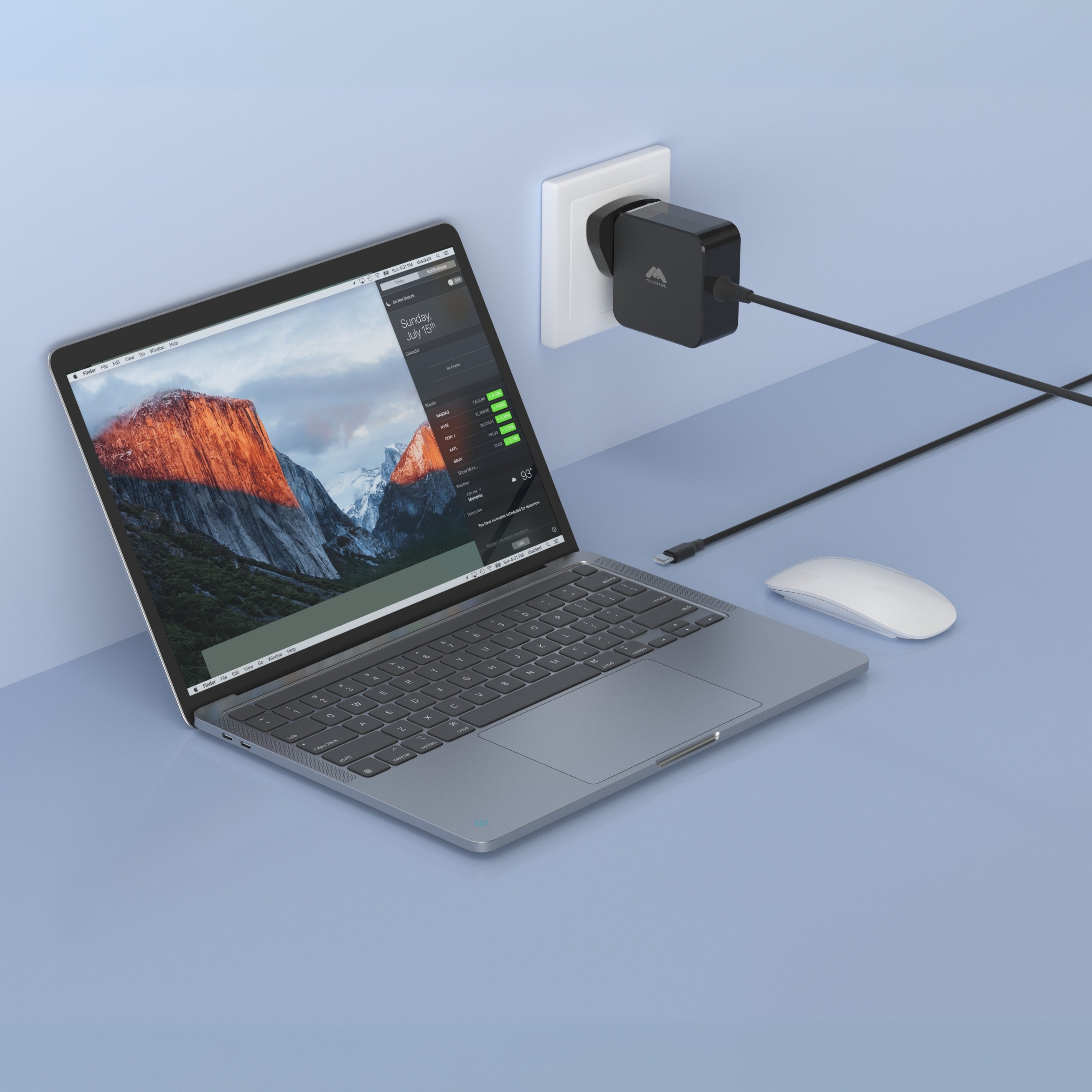 Mobitel 65W GaN USB-C Charger with Built-in 3M Fast Charging