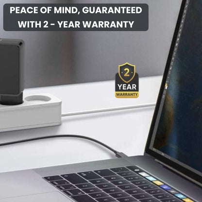 Mobitel 65W GaN USB-C Charger with Built-in 3M Fast Charging