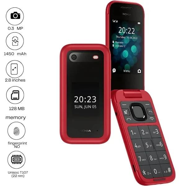 Nokia 2660 Flip - 2.8" - 0.3MP - 1450mAh