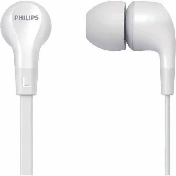 PHILIPS Audio In-Ear Headphones E1105BK/00 With In-Line Remote Control (8.6-Mm Neodymium Drivers, Powerful Bass, Clear Sound, Comfortable Fit)