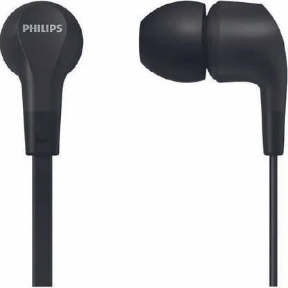PHILIPS Audio In-Ear Headphones E1105BK/00 With In-Line Remote Control (8.6-Mm Neodymium Drivers, Powerful Bass, Clear Sound, Comfortable Fit)