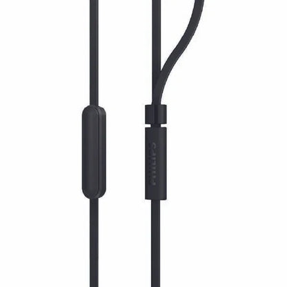 PHILIPS Audio In-Ear Headphones E1105BK/00 With In-Line Remote Control (8.6-Mm Neodymium Drivers, Powerful Bass, Clear Sound, Comfortable Fit)