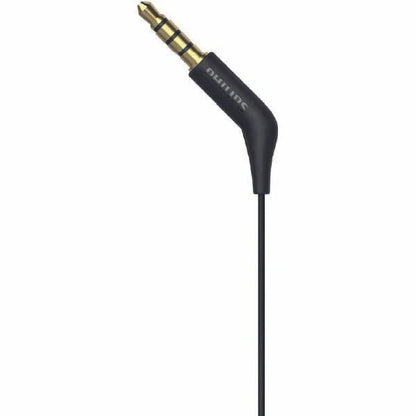 PHILIPS Audio In-Ear Headphones E1105BK/00 With In-Line Remote Control (8.6-Mm Neodymium Drivers, Powerful Bass, Clear Sound, Comfortable Fit)