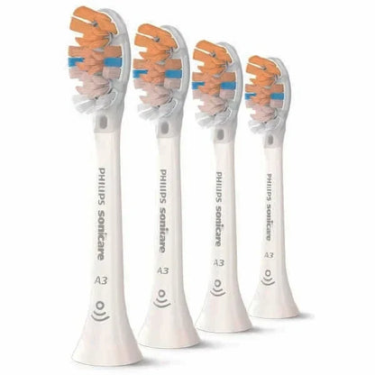 Philips Sonicare Genuine A3 Premium All-in-One Replacement Electric Toothbrush Head | Philips Sonicare Replacement Brush Heads in White (Model HX9094/10)