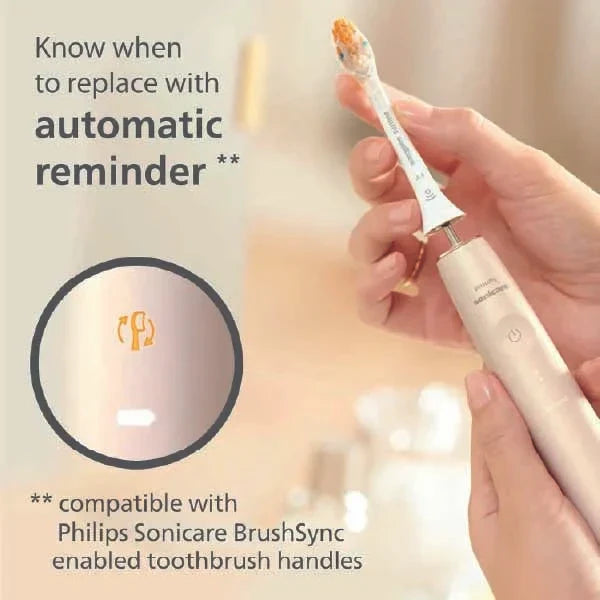 Philips Sonicare Genuine A3 Premium All-in-One Replacement Electric Toothbrush Head | Philips Sonicare Replacement Brush Heads in White (Model HX9094/10)