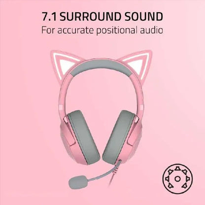 Razer Kraken Kitty V2 - Wired RGB Headset with Kitty Ears