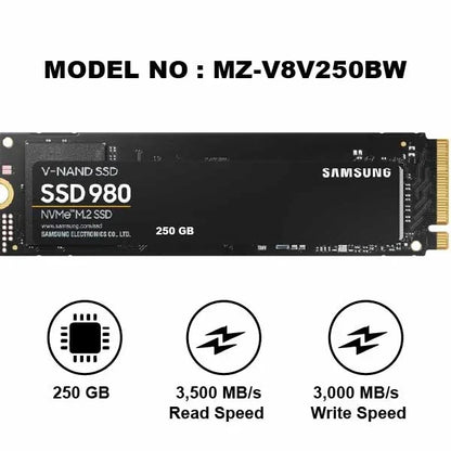 Samsung 980 PCIe 3.0 NVMe M.2 Internal Solid State Drive