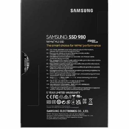 Samsung 980 PCIe 3.0 NVMe M.2 Internal Solid State Drive