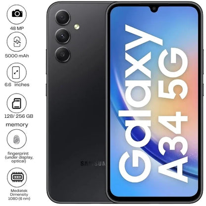 Samsung Galaxy A34 5G - 6.6" - 48MP - 5000mAh