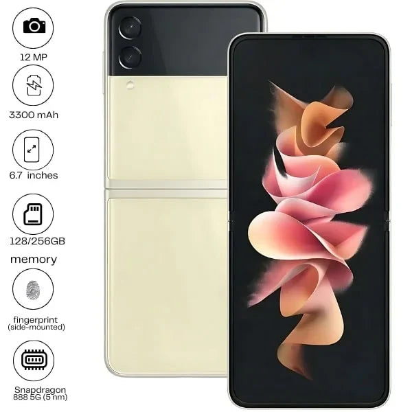 Samsung Galaxy Z Flip 3 5G - 6.7" - 12MP - 3300mAh - (Used)