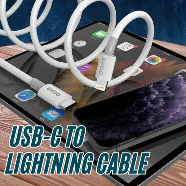 BWOO-X193 PD USB TYPE-C to iPhone Cable with 1 Meter Cable Length