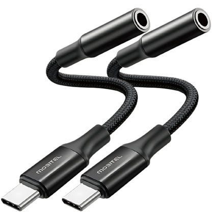 Mobitel USB C to 3.5mm Headphone Jack Adapter Type-C to Aux Dongle