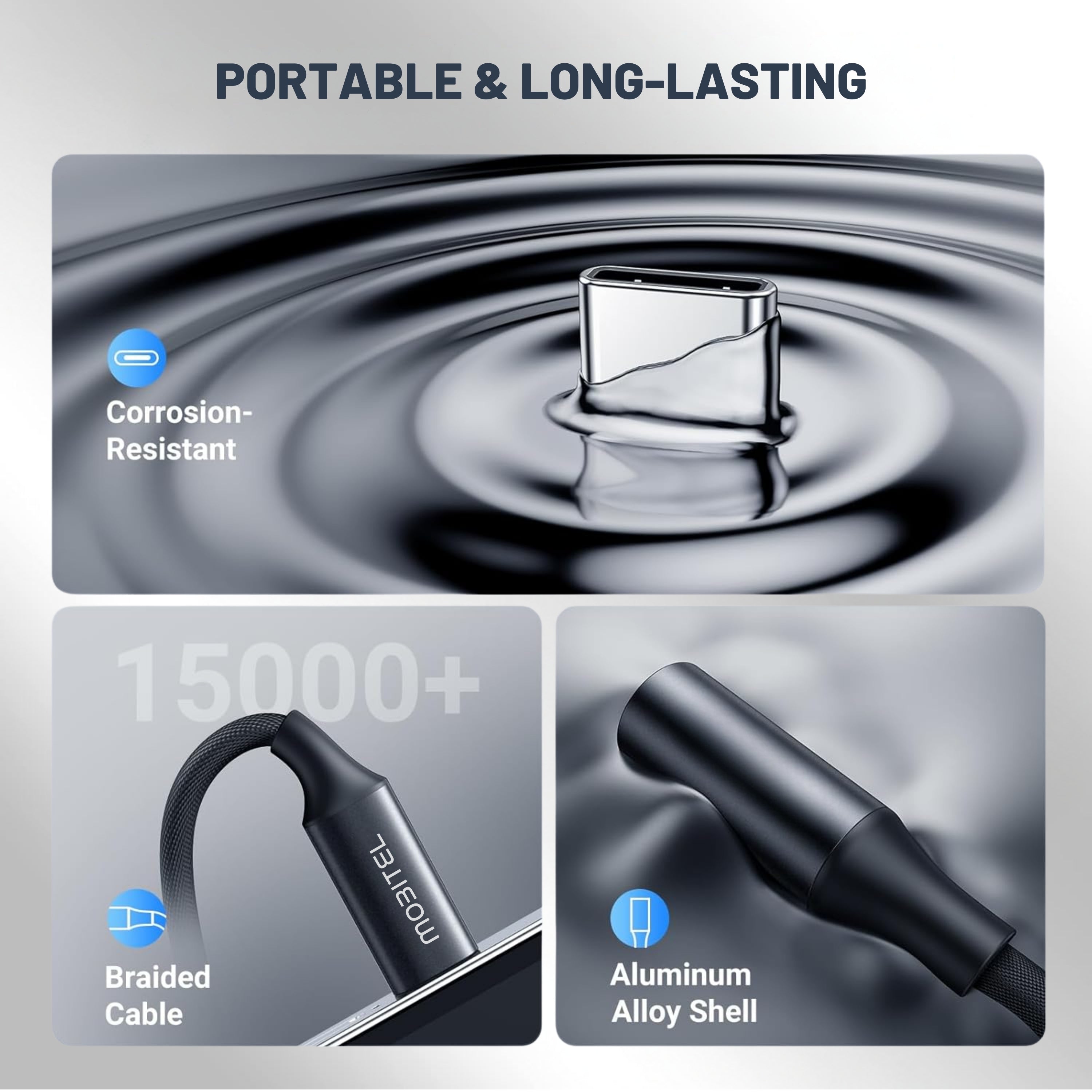 Mobitel USB C to 3.5mm Headphone Jack Adapter Type-C to Aux Dongle