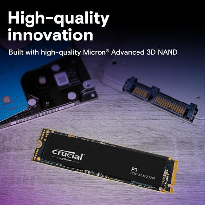 Crucial P3 M.2 PCIe Gen3 NVMe Internal SSD