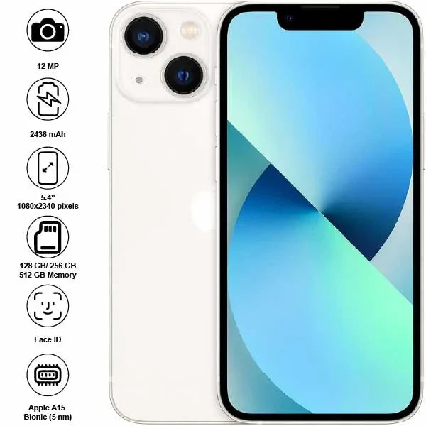 Apple iPhone 13 Mini - 5.4" - 12MP - 2438mAh - (Used)