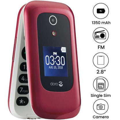 Doro 7060 SIM - Free 4G - 2.8" - 3Mp - 1350mAh - (Used)