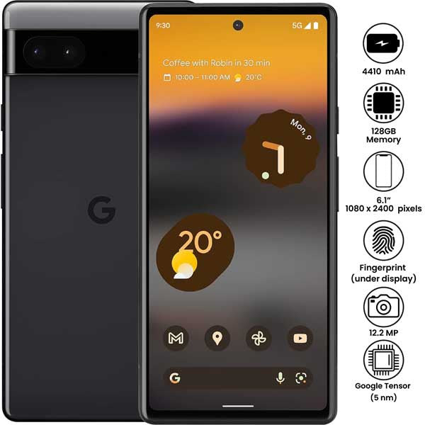 Google Pixel 6a - 6.1" - 12MP - 4410mAh - (Used)
