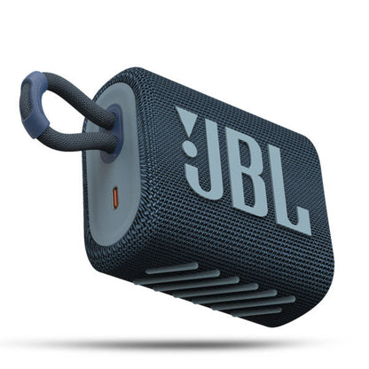 JBL GO 3 - Wireless Bluetooth Portable Speaker with Integrated Loop for Travel | USB C Charging Cable