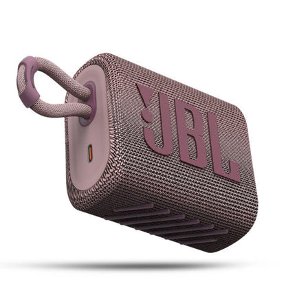 JBL GO 3 - Wireless Bluetooth Portable Speaker with Integrated Loop for Travel | USB C Charging Cable