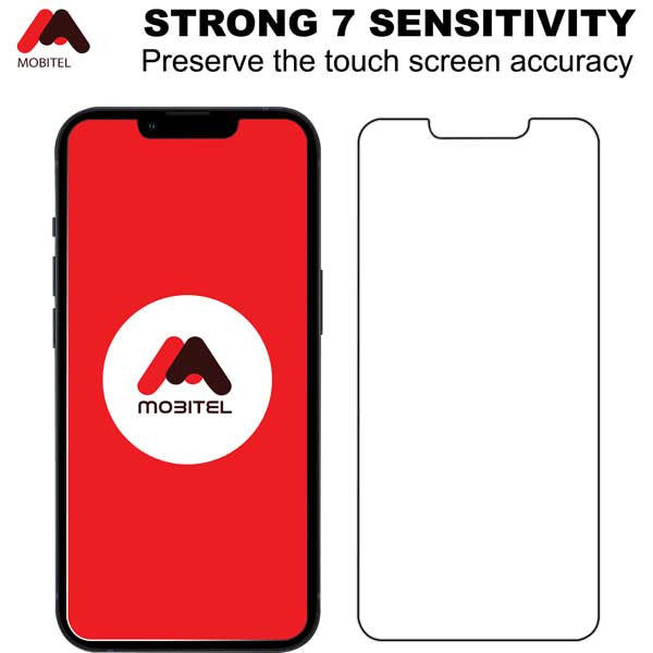 Mobitel Tempered Glass Clear Screen Protector for iPhone 13 Pro Max, iPhone 14 Plus