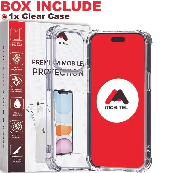 Mobitel Phone Case for iPhone 14 Pro, 6.1-inches, Air Bag Drop Protection | Shockproof Phone Case