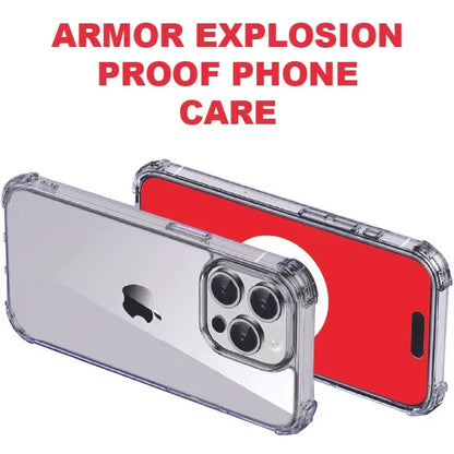 Mobitel Phone Case for iPhone 15 Pro Max , 6.7-inches , Air Bag Drop Protection | Shockproof Phone Case