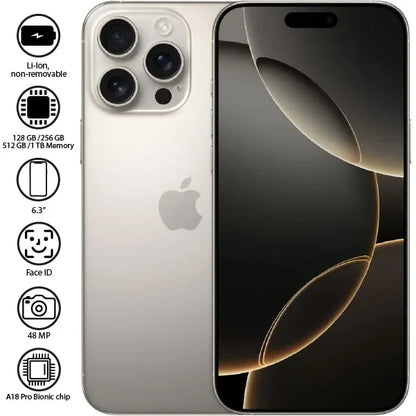 iPhone 16 pro  6.3  48 MP  3582mAh